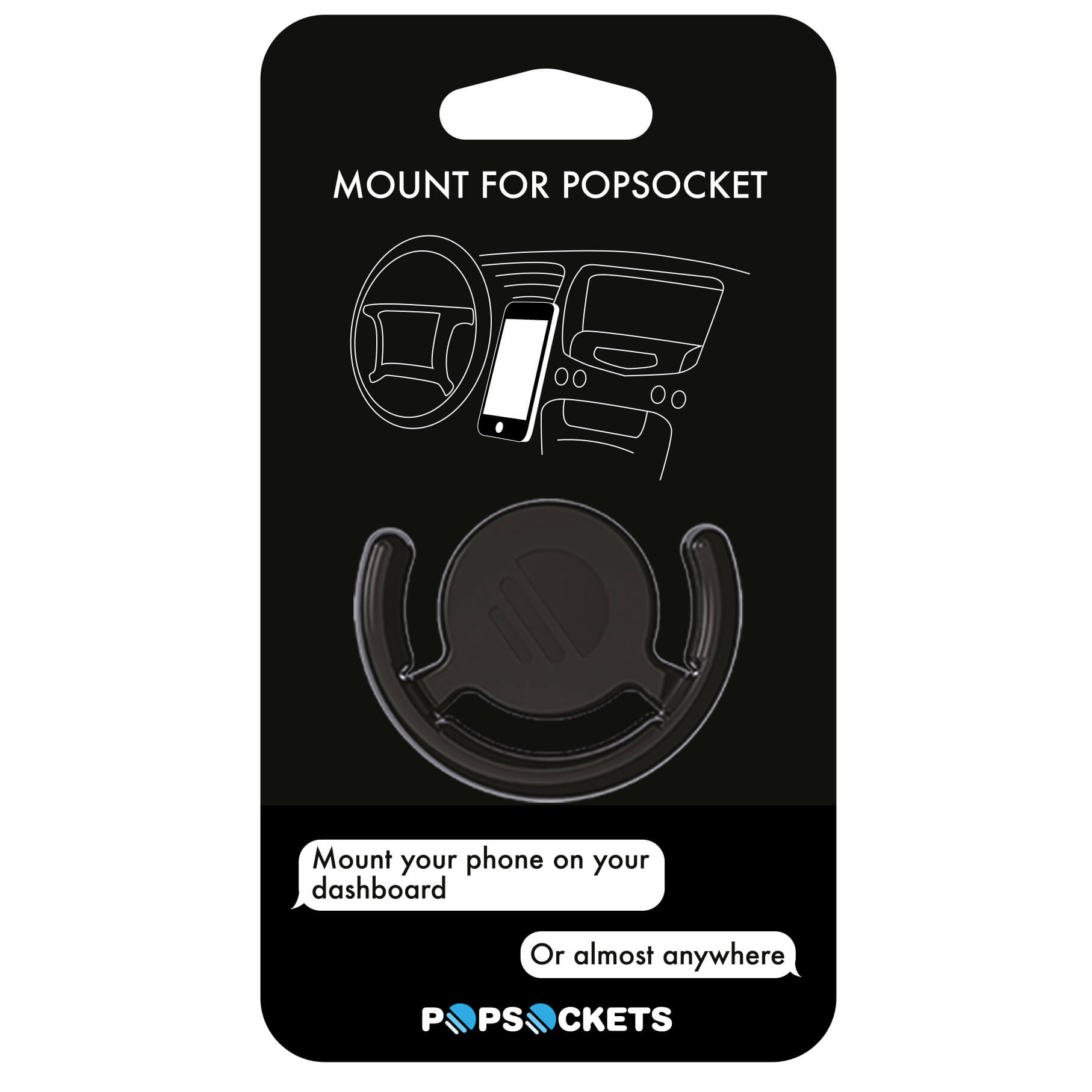 Popsocket bilholder dashboard